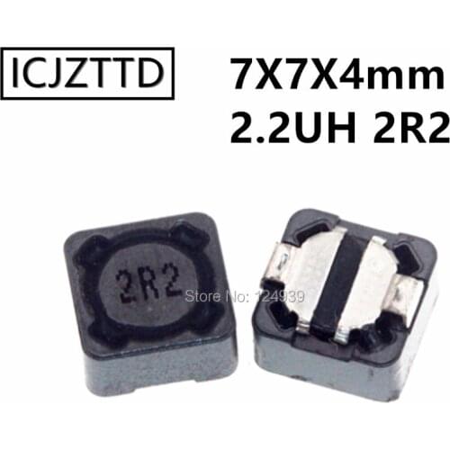 10pcs CD74 2.2UH 2R2 7X7X4 SMD Power Inductors Shielded Inductor CDRH74 7*7*4MM 7X7X4mm 7*7*4