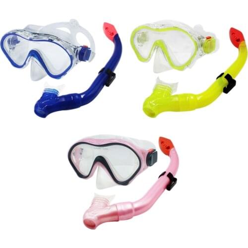 BOIHON Children Submersible Goggles Deep Sea Snorkeling Glasses Half Dry Breathing Tube Swimming Breathing Silicone Mouthpiece