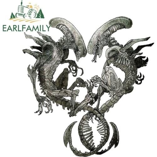 EARLFAMILY 13cm x 12cm for Alien Movie Poster Car StickersVinyl Car Wrap Waterproof Scratch-Proof Suitcase Bumper Wall Decal
