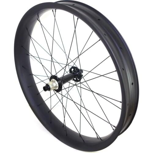 24 Inch Fat bike Carbon Wheels Fatbike Wheelset 80mm width Tubeless Snow Bicycle wheels