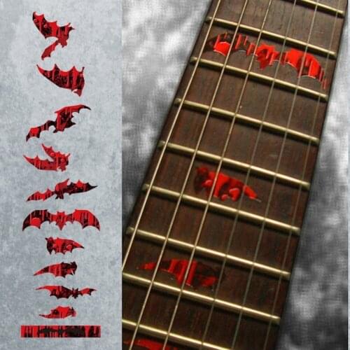 Fret Markers for Guitar & Bass Inlay Sticker Decals - Vampire Bloody Bat