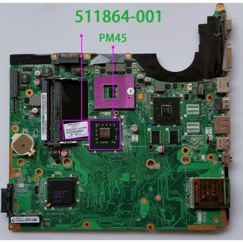 Genuine 511864-001 DA0UT3MB8D0 w Graphics Card Laptop Motherboard for HP Pavilion DV6 DV6-1000 Series NoteBook PC