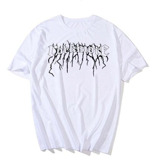 2021 New Women T Shirt Punk Gothic HipHop Unisex Tshirt Harajuku Sleeve Summer Vintage T-shirt Streetwear Oversize Clothing