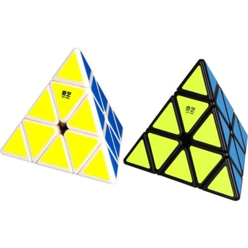 QiYi QiMing Pyramid Stickerless Magic Cube Mo Fang Ge QiMing Pyramid Stickerless Speed cube