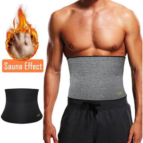 Men Waist Trainer Body Shaper Neoprene Sauna Suit Abdomen Modeling Slimming Belt Weight Loss Cincher Faja Gym Workout Corset