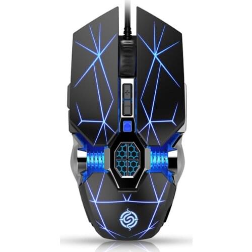 Professional Wired Gaming Mouse 4000DPI LED Optical USB Computer Mouse Game Mice Silent Mouse Mause For PC laptop Gamer