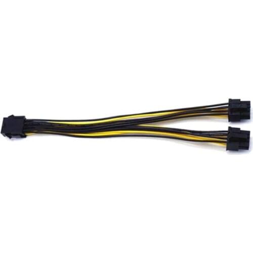 8 Pin To 2X 8 Pin (6+2) Power Splitter Cable For PCIE PCI Express Image Card Y - Splitter Extension Cable High Quality Durable