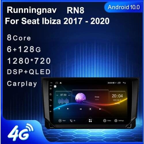 Runningnav For Seat Ibiza 2017 - 2020 Android Car Radio Multimedia Video Player Navigation GPS