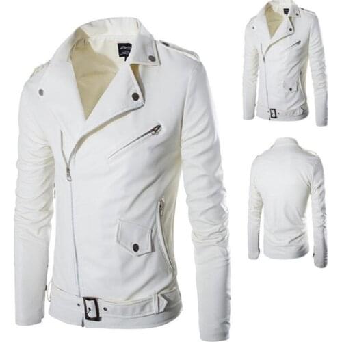 Spring Autumn and Winter Korean S-4XL 5XL Personality Handsome Men Pu Leather Jacket Coats Fashionable Punk Fan Vehicle Clothing