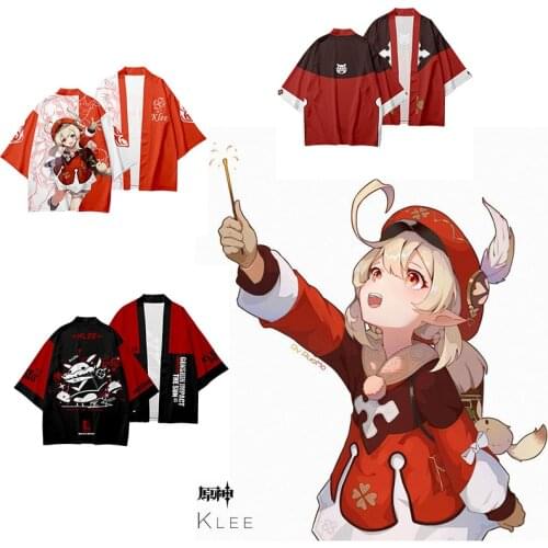 Japanese Anime Kimono Game Genshin Impact Cosplay Costumes Project Diluc Keqing Paimon Qiqi Haori Halloween Cloak Adult Top Coat