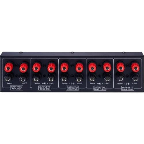 1 input 4 output power amplifier and audio 4 zone audio source signal distribution board single audio input 300W per channel