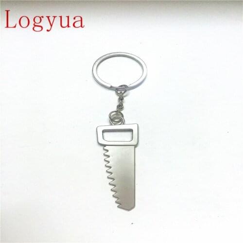 Creative Mini Tool Metal Keychain For Simulation Saw Keychains 10pcs