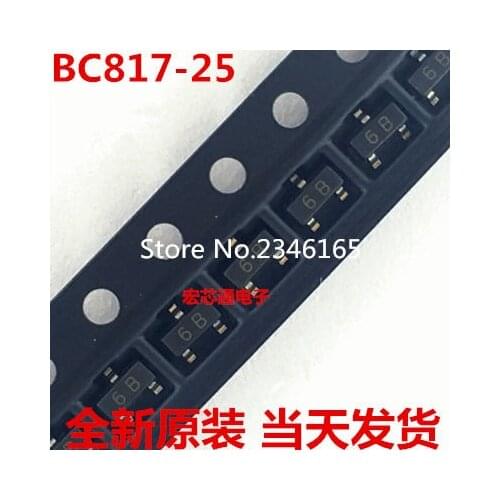100pcs BC817 BC817-25 6B SOT-23 NPN transistor