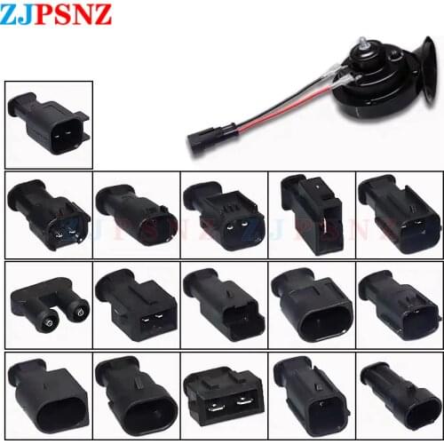 2Pcs Car Horn Plug Universal Snail Horn Socket Dedicated Horn Socket Conversion Plug Auto Speaker Socket Accessorie High Quality