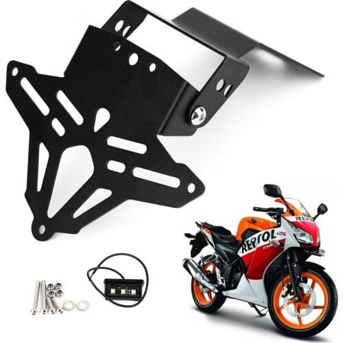 Artudatech Motorcycle License Plate Holder Frame Bracket For HONDA CBR150R 2018 2019 2020 Motorbilke Accessories Parts