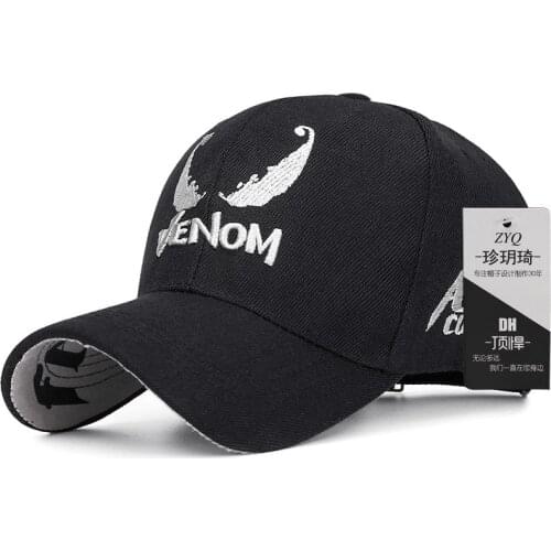 Men Women Baseball Cap Venom Letters Embroidery Cotton Outdoor Sports Snapback Hip Hop New Fashion Teenage Golf Caps CP0474