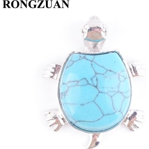 Natural Stone Turquoises Dangle Pendants Women Jewelry Fashion Animal Tortoise Shape Pendant Necklace Chakra Chain 18" TN3738