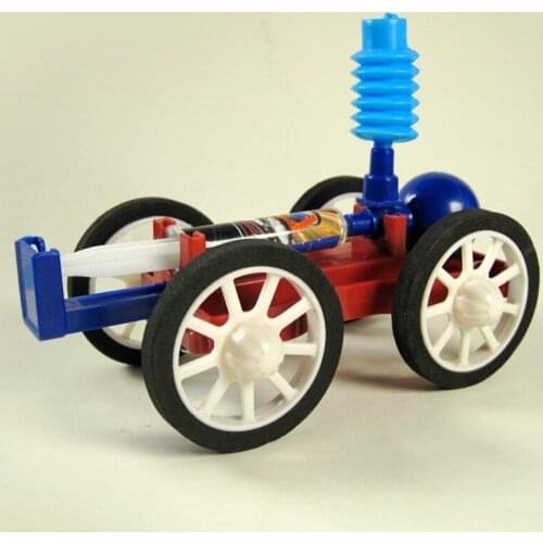 DIY Science Small Making Experimental Model Air Compressed Power Vehicle for Teenagers'Handicraft Course