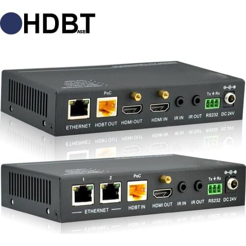 HDMI 4K HDbaset extender kit with Ethernet&HDMI loop out 4K over cat5e/6 cable up to 70M&1080P to 100m