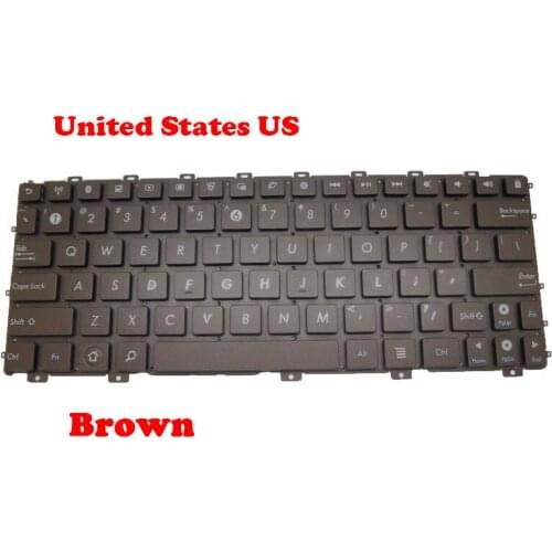 Laptop US Keyboard For ASUS EPC 1015 1015P 1015PD 1015PDG 1015PE 1015PEB 1015PED 1015PEM 1015PN 1015T Brown 04GOA292KUS00-2