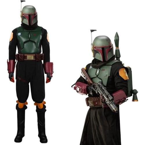 Boba Fett Cosplay Costume Uniform Outfits Halloween Carnival Suit
