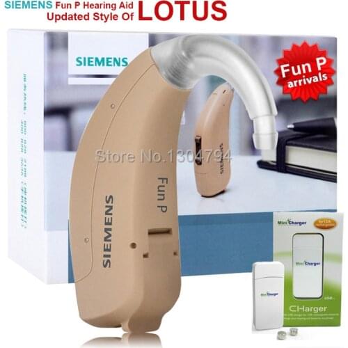 2018Hottest!Germany SIEMENS Hearing Amplifier Hearing Aids. FUN-P like LOTUS 12P. 13battery charger . BTE Hearing Aid. Ear Aid