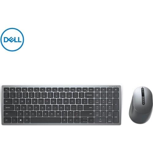 Dell KM7120W Multi-Device Wireless Keyboard and Mouse Combo RF Wireless + Bluetooth QWERTY Grey