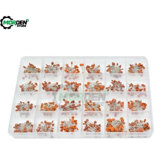960Pcs/lot Ceramic Capacitor Assortment Kit 2PF-0.1UF 50V Ceramic Capacitors Set DIY Electronic Capacitors Dropship