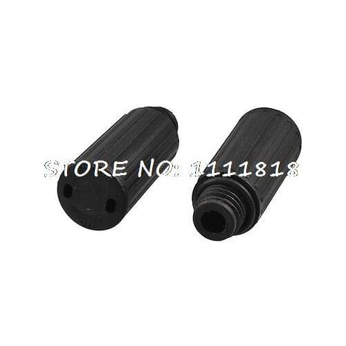 Nonskid Handle 15mm Male Thread Dia Plastic Air Compressor Oil Plugs Pair
