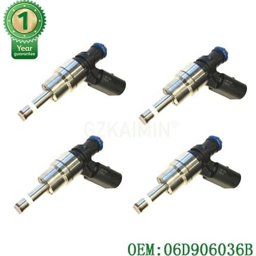 New Set Of 4 PCS Fuel Injector OEM 06D906036B 0261500011 For Audi A4 8E 8E5 B6 S4 Avant Quattro 2001 -2005 2.0 FSI