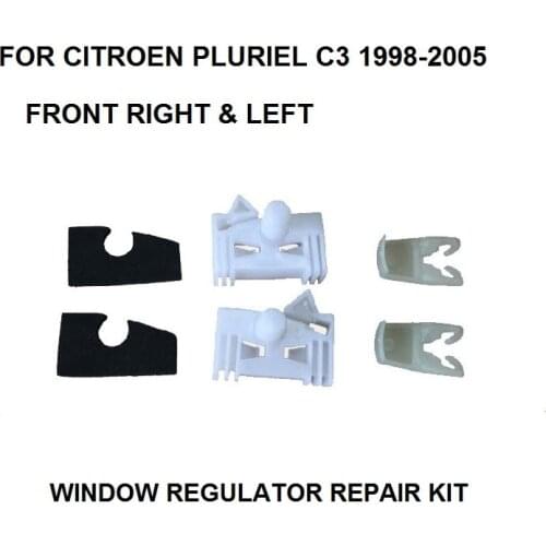 FOR CITROEN PLURIEL C3 / RENAULT CLIO WINDOW REGULATOR REPAIR CLIP FRONT RIGHT or LEFT Plastic Clips