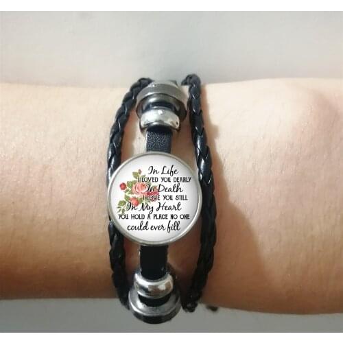 2019 New I Love You Deeply, Death Like Wilderness Love You Unbeatable Rope Leather Braided Bracelet Letter Bracelet