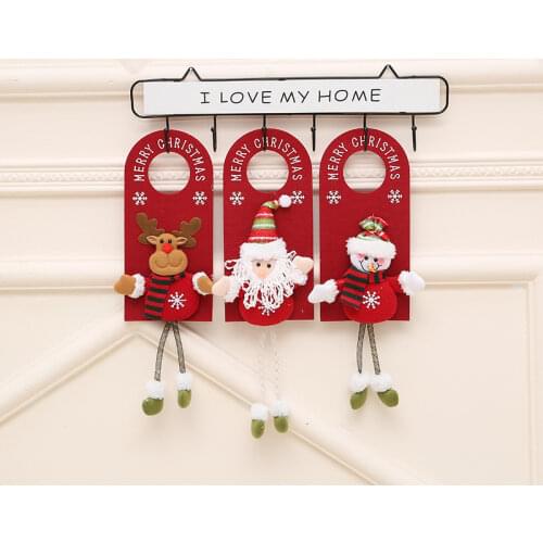 Christmas Decoration Store Creative Door Lintel Pendant Ornaments Cartoon Old Man Snowman Doll Christmas Door Hanging