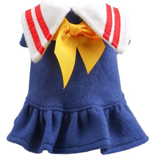 Girl Dog Cat Warm Hoodie Dress Bow Design Pet Puppy Coat Jacket for Dogs Cats Small Medium