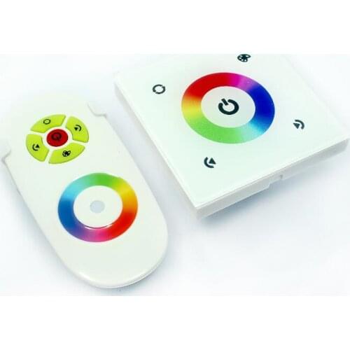 TM082E;Europe Standard LED touch RGB panel with remote;DC12-24V