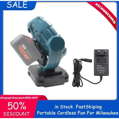 In Stock DCF102 Cordless Electric AC Power Adapter Fan For Milwaukee 14.4V 18V 20V Lithium Battery M18 48-11-1828 48-11-1840