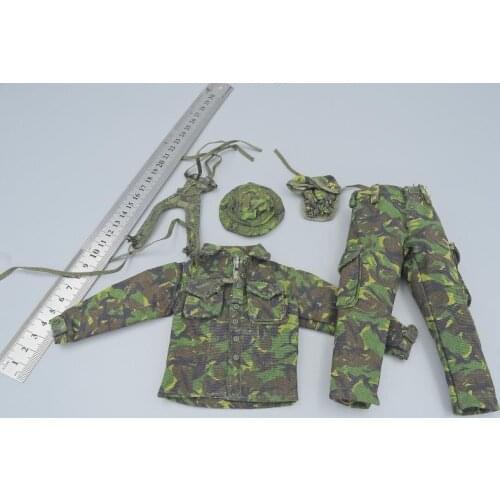 In Stock For Sale 1/6th Special Forces Camouflage Clothes Penney Cap Magazine Bag For Mostly 12inch Doll Figures Collectable