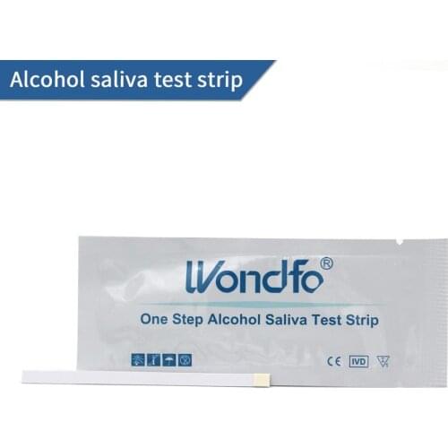 Wondfo Alcohol Saliva Test Strips 1pcs - Instant Home Screening One Step Test Kits Over 99% Accuracy Earliest Detection