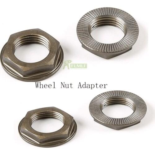 Hard Anodizing Flange Nut Wheel Nut Adapter Fit for 1/5 Rovan ROFUN F5 Truck MCD XS5