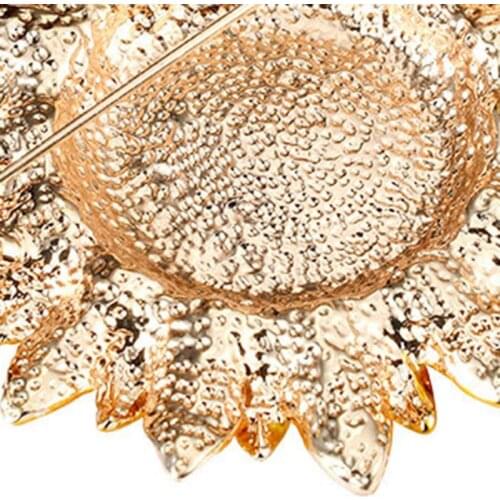 Gold Tone Grey Sunflower Brooch Pin Inlaid Rhinestone Fashion Alloy Temperament