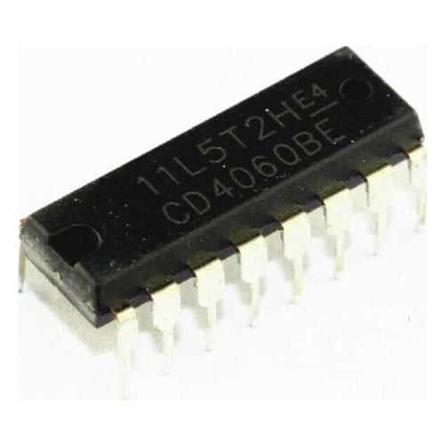 10Pcs CD4060BE CD4060 4060 Ripple Carry Binary Counter IC DIP-16 pin Low Power