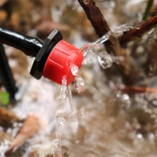 100/200pcs 4/7mm Garden Irrigation Nozzle Adjustable Dripper Sprinkler Emitter Micro Drip Balcony Yard Greenhouse Watering Spray