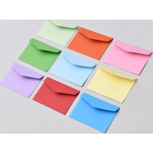 1000pcs/lot Candy color mini envelopes Kraft Envelope Wedding Envelope Gift Envelope Invitation Envelope