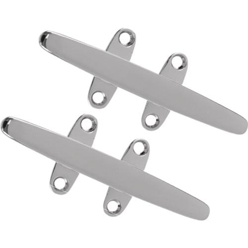 2Pcs 8 inch Dock Cleats Boat Open Base Cleats 8 inch Marine Stainless 316