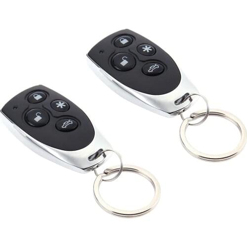 2PCS Car Door Remote Control 433Mhz 4 Channel Remote Control Use All 433 Mhz Fixed Code Key Chains Car Home And Garage Hot Sell