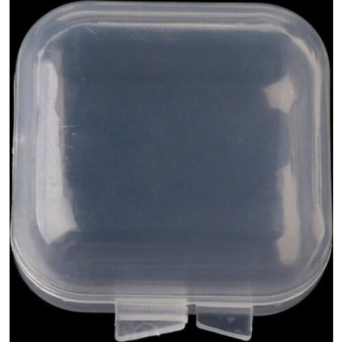 20Pcs Square Mini Clear Plastic Storage Containers Box with Lids for Small Items