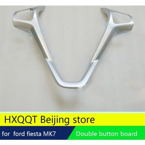 5pcs For ford fiesta Mk7 2009-2017 steering wheel button mask box silver steering wheel sequins