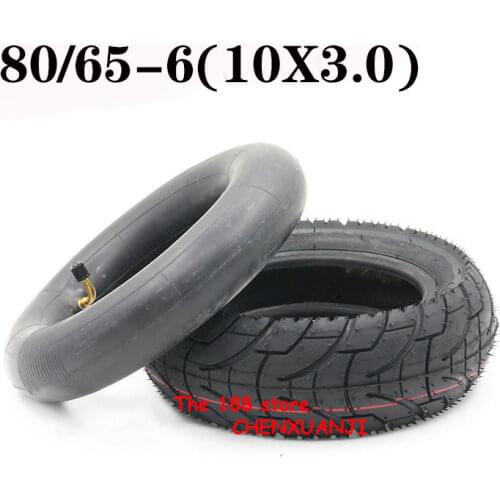 80/65-6 Tire Inner Tube Outer Tyre for Electric Scooter 10 Inch TOUVT 10x3.0/10x2.50 Upgrade Pneumatic Tire Replacement Parts