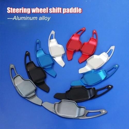 2pcs Aluminum Steering Wheel Shift Paddle Shifter Extension For Cadillac XT5 CT6 Accessories
