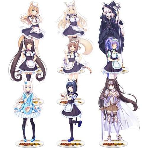 Anime NEKOPARA Nekomimi Paradise Chocola Vanilla Acrylic Stand Figure Model Plate Display Desk Decorate Cocplay Accessories Gift